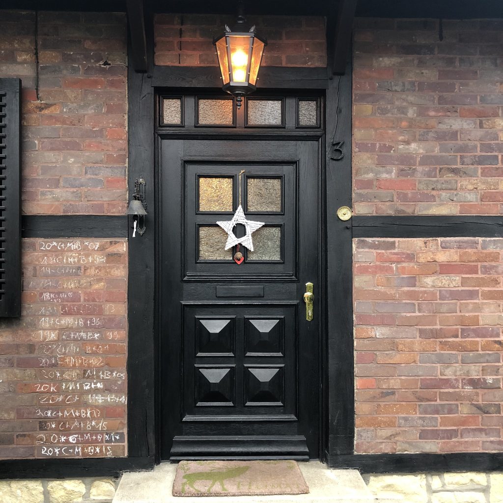 Dresdener historische Eingangslampe